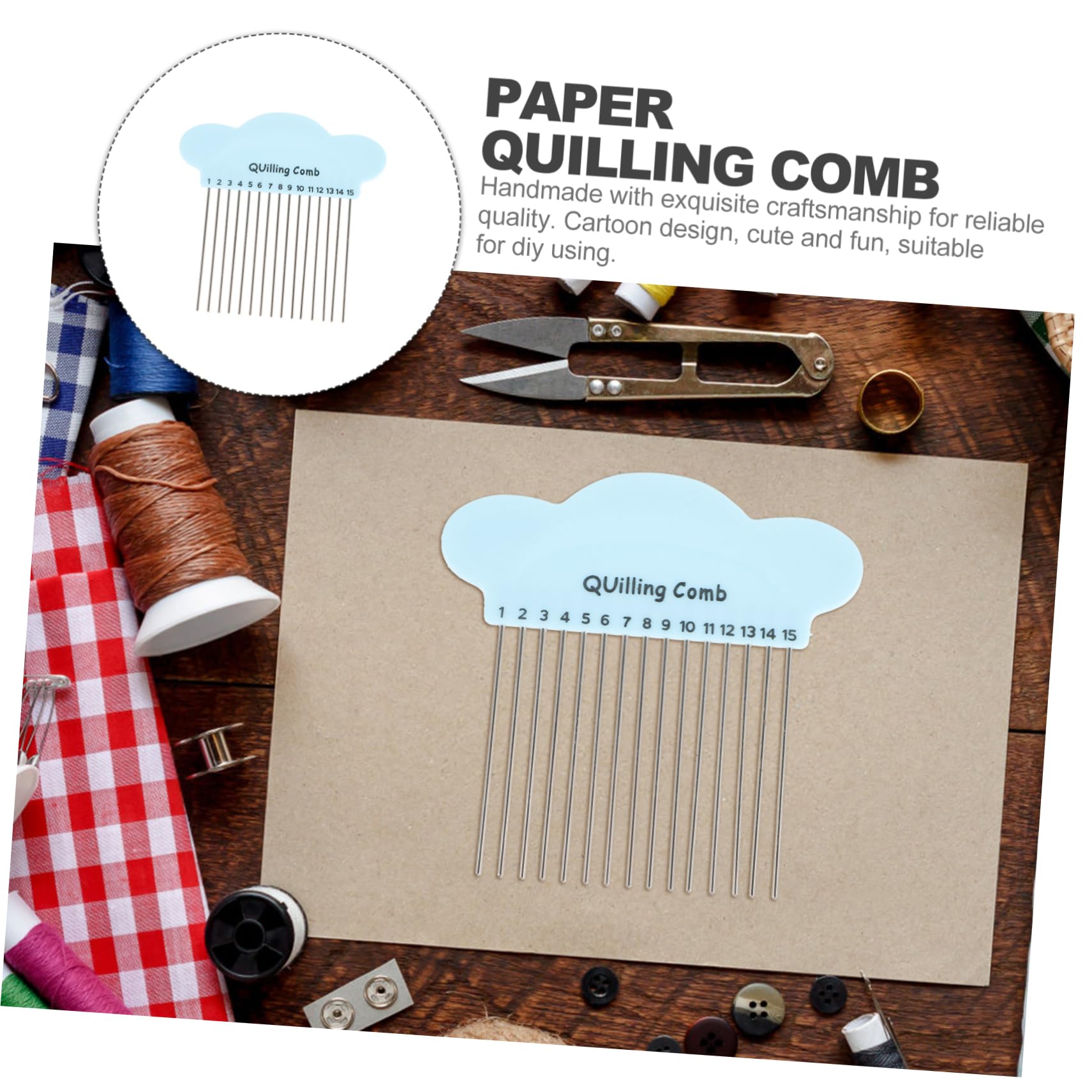 Homoyoyo Quilling Tools Paper Crafting Quilling Comb Paper Quill Tool for Adults Random Color