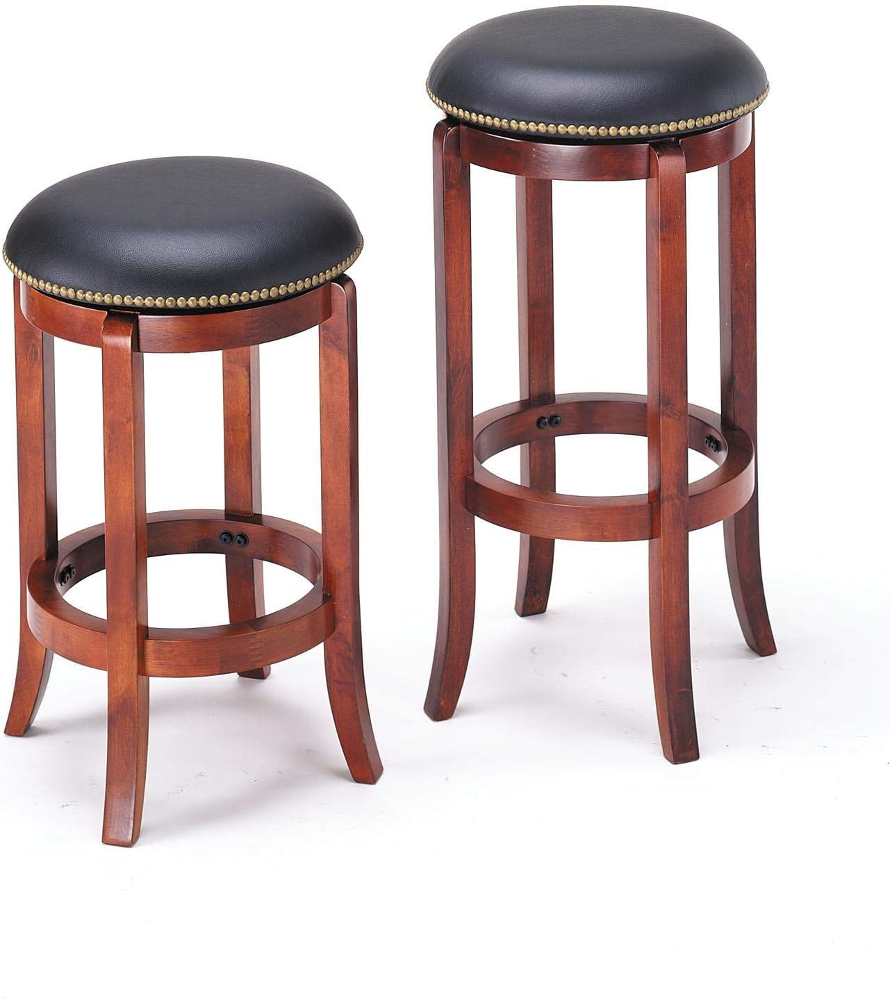 ACME Chelsea Oak Counter Stool with Swivel 24-inch