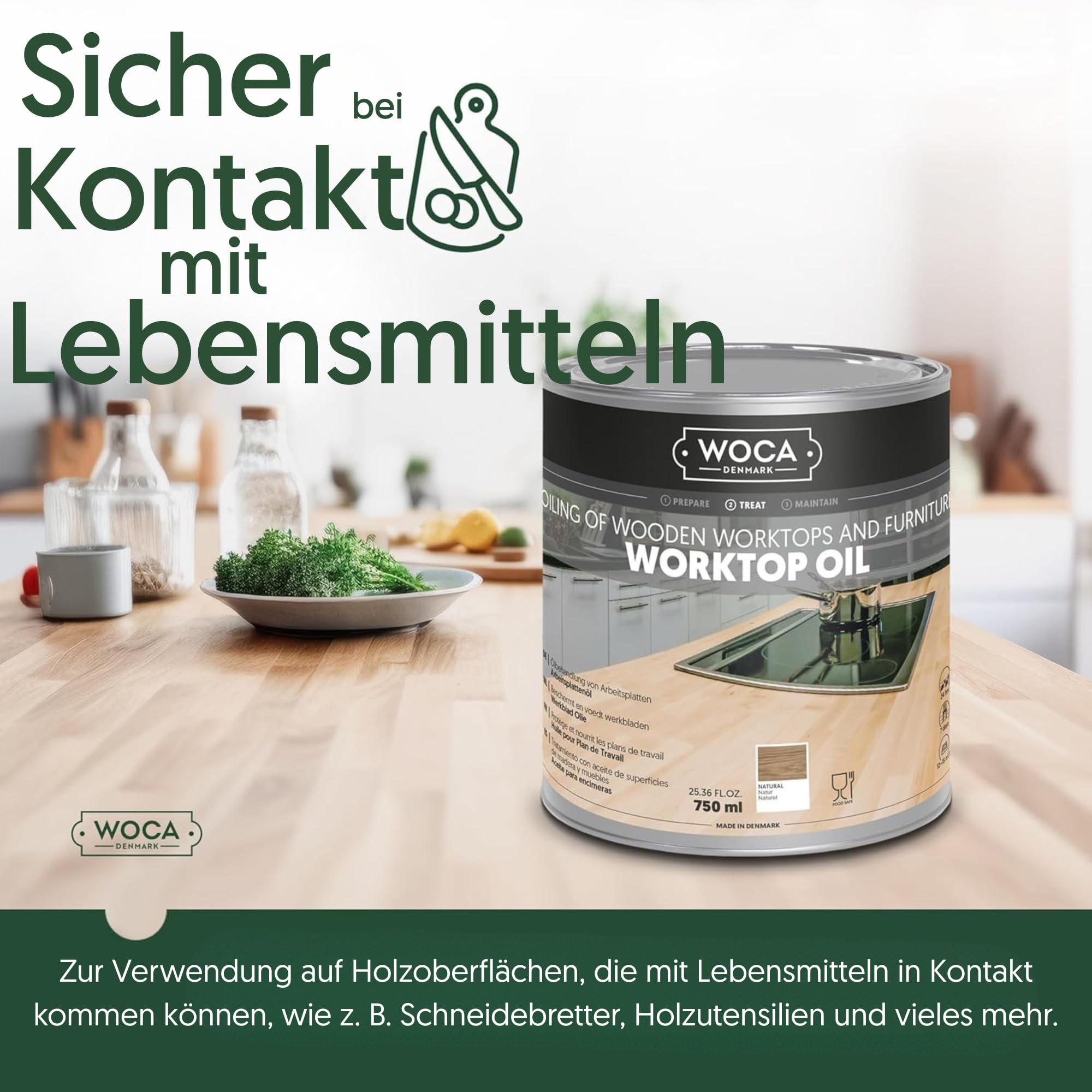Woca Denmark Exterior Oil (Natural)- Dầu gỗ ngoại thất-(không màu) | Việt Nam