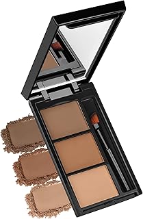 Polvo de cejas, kit de paleta de maquillaje d...