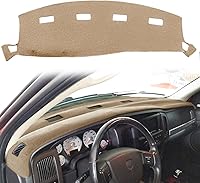 Vista 11 de Yiz Funda para salpicadero, tapete de tablero, ajuste personalizado para Dodge Ram 1500 2002-2005, 2500/3500 2003-2005 (02-05 Negro) Y22