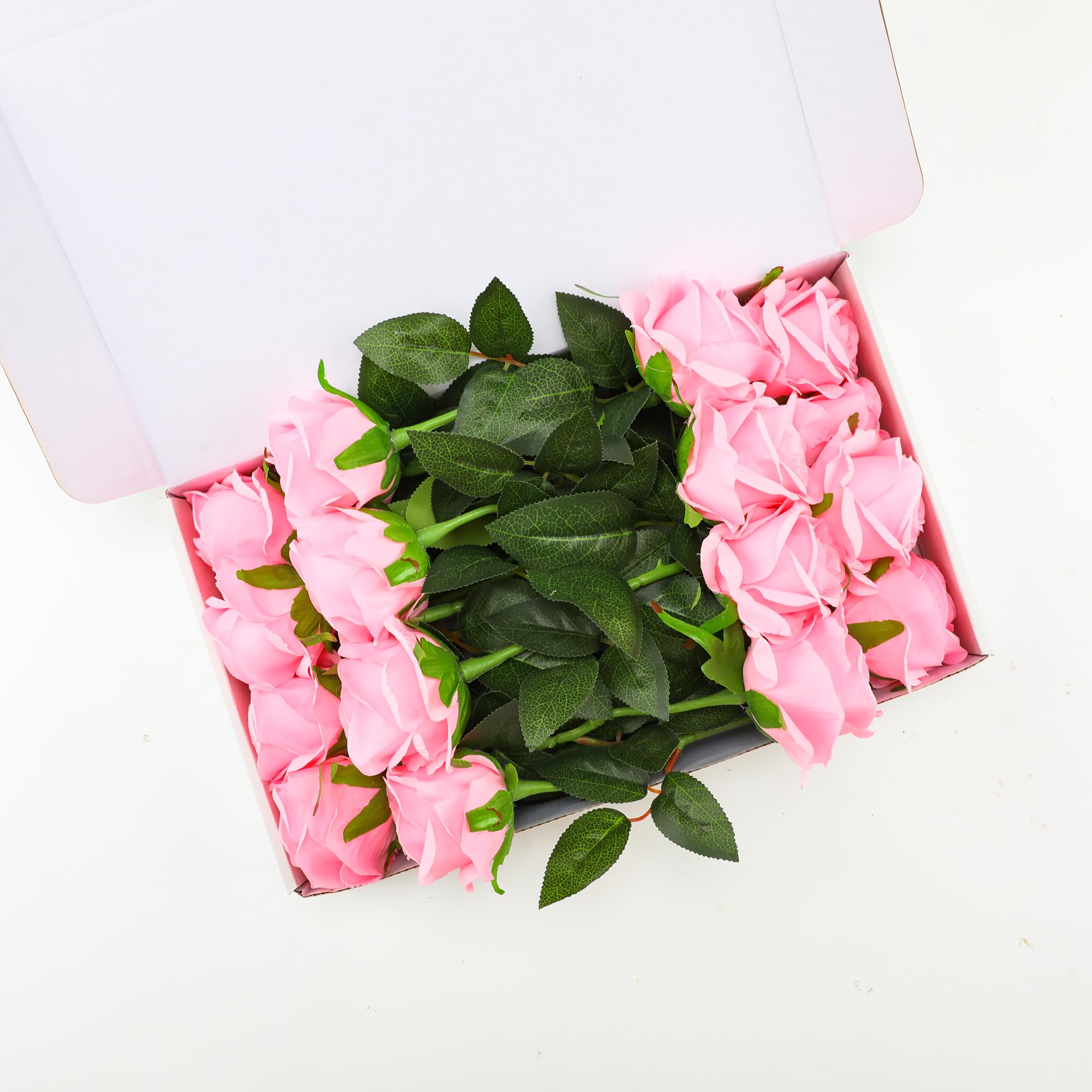 Tifuly Pink Fake Roses Artificial Flowers - Image 2