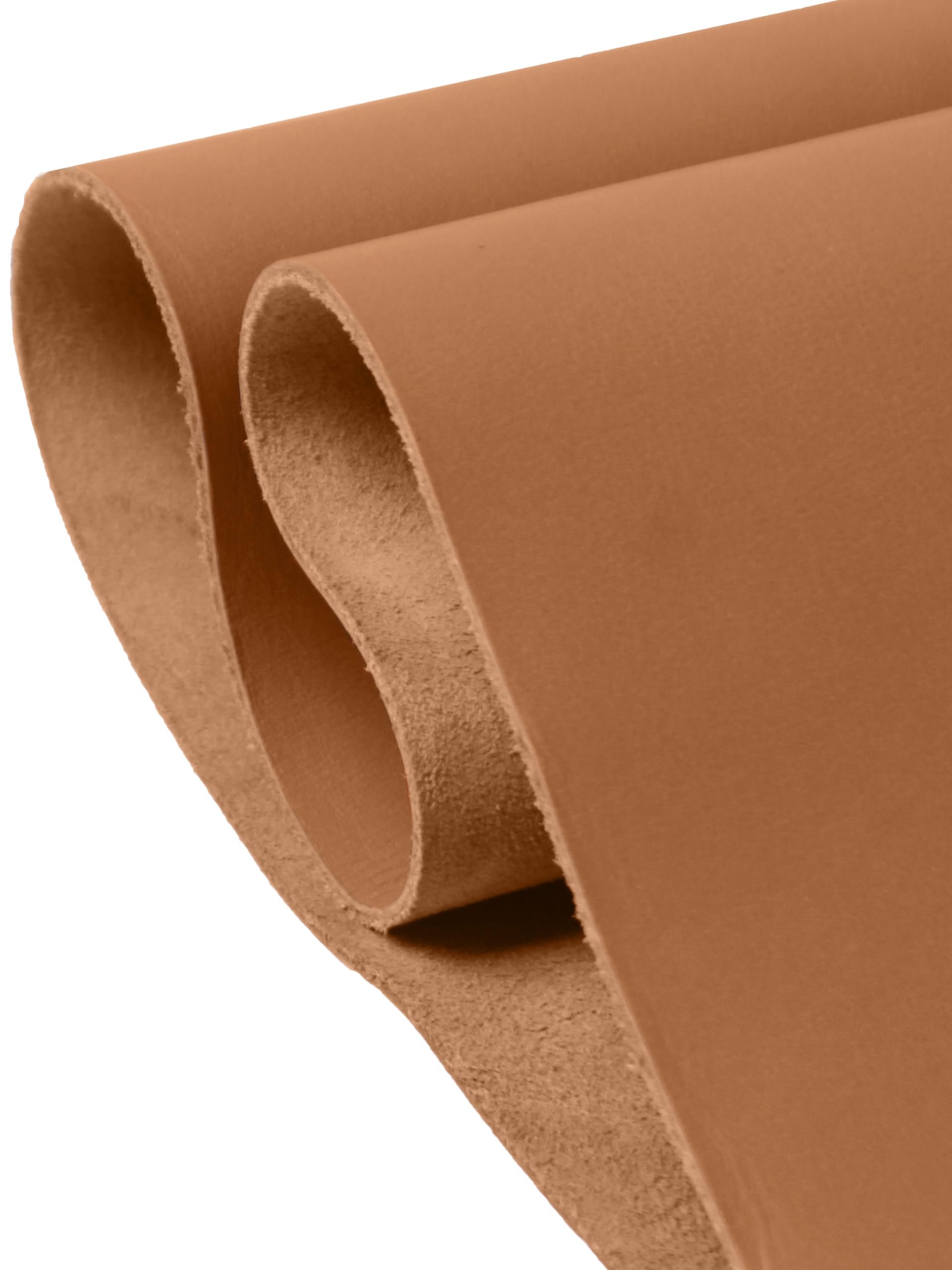 Tooling Leather Full Grain Sheets Genuine Cowhide Leather 1.8mm-2.0mm Thick Square Piece for Sewing Hobby, Crafting Leather Work Beige 6"x6"