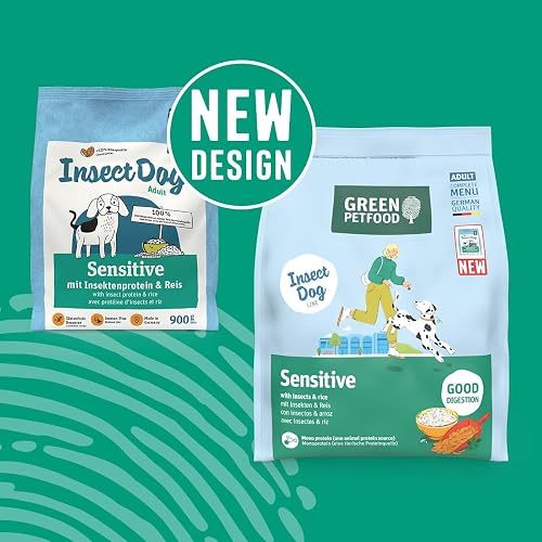 Green Petfood Sensitive with insects & rice complete dog food | Insect single animal protein | Gluten-free | All breeds | For digestion issues | 10kg - 3