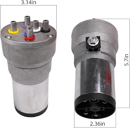 Miniatura 6 de FARBIN Bocina musical con sonido musical de 6 trompetas con compresor, juego de melodía de padrino, rojo, 12 V, 150 db, para tren, camión,