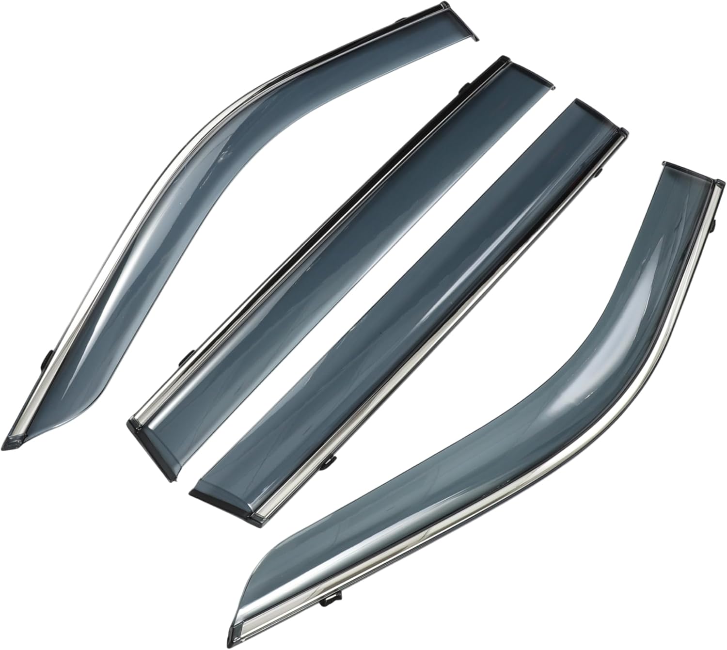 1 Set Window Deflectors for Toyota Highlander 2020-2024 Side Window Vent Visors Black