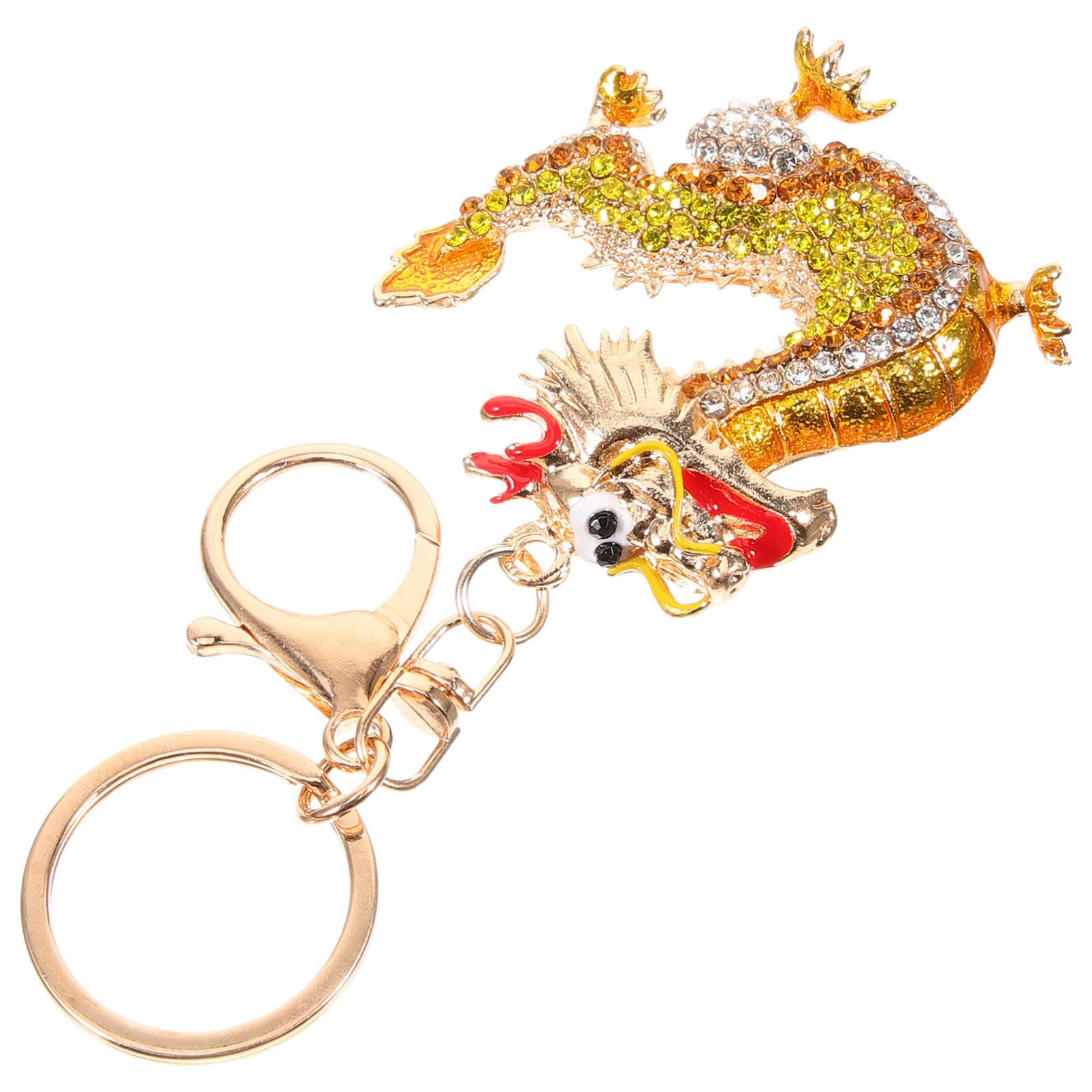 brelok, Dekoracja z kryształkami zodiakalnymi Smokami Fortuna Bogactwo Zdrowie Sukces Powodzenia Fengshui Ornament