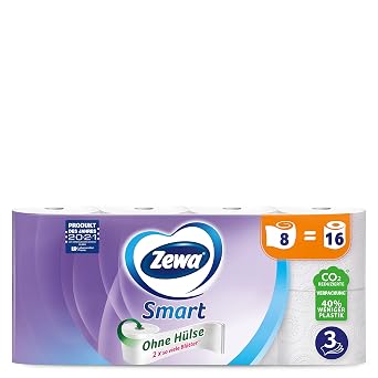 Zewa Smart 3 Ply Toilet Paper Pack of 8