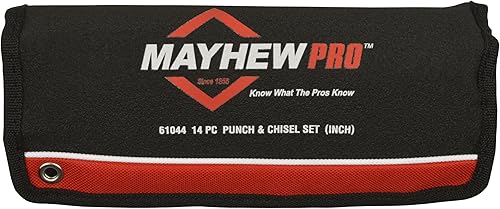 Miniatura 2 de Mayhew Pro 61044 - Kit de punzón y cincel, 14 piezas, color negro Acabado de óxido negro.