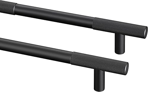 Miniatura 2 de Paquete de 10 tiradores de gabinete negros de 5 pulgadas con espacio entre agujeros, manijas de gabinete de cocina negras mate, accesorios de cocina