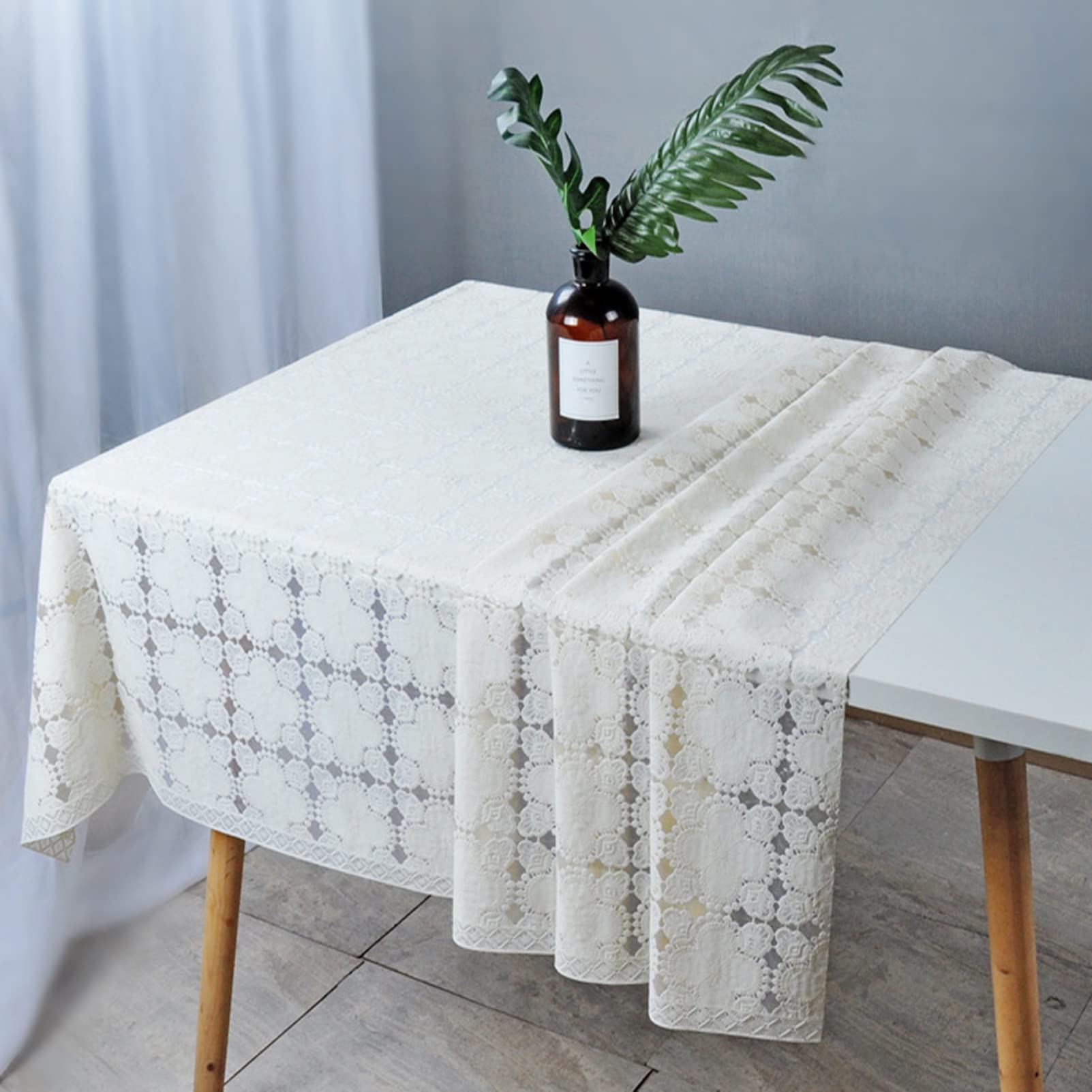Wodoodporny obrus 80 x 137 cm – trwały pokrowiec na stół z żywicy do użytku wewnątrz/na zewnątrz, idealny na piknik, do kuchni, na imprezy, imprezy i spotkania.