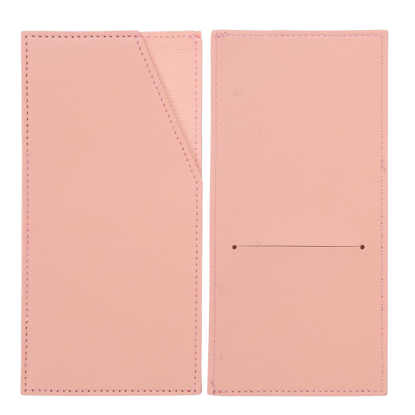 PATIKIL Card and Cash Envelope Wallet, Budget Cash Holder Reusable Money Bag Pouch Leather Money Organizer Pouch for Receipt Check Bill, Pink