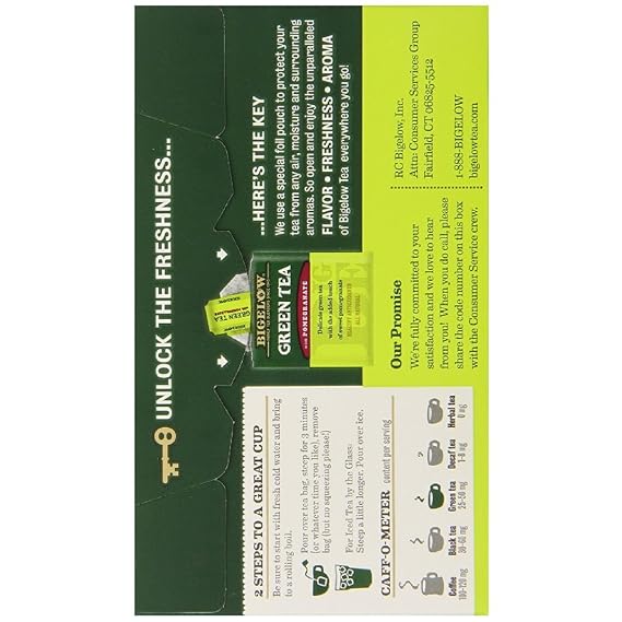 Bigelow Tea Green with Pomegranate 20 Bags