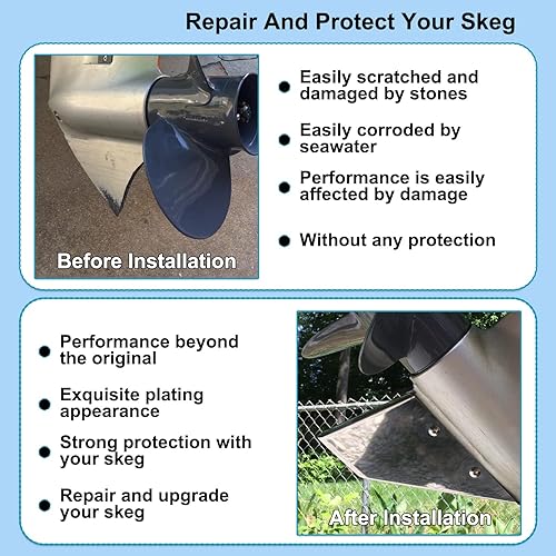 Miniatura 4 de youour 35-SS635 - Protector de barril, repuesto de acero inoxidable de grado marino para Evinrude/Johnson 90-100-115-120-140 HP 2 tiempos 1980-2001,