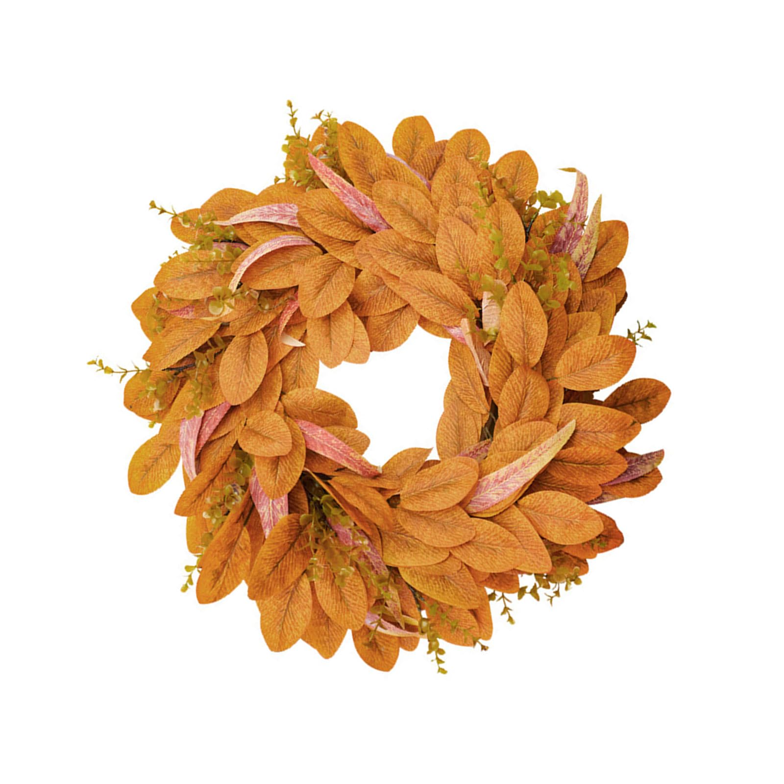 Nucelit Thanksgiving Autumn Door Wreath Decoration Realistic Artificial Foliages for Indoor Outdoors Holidays Celebration Thanksgiving Door Wreath