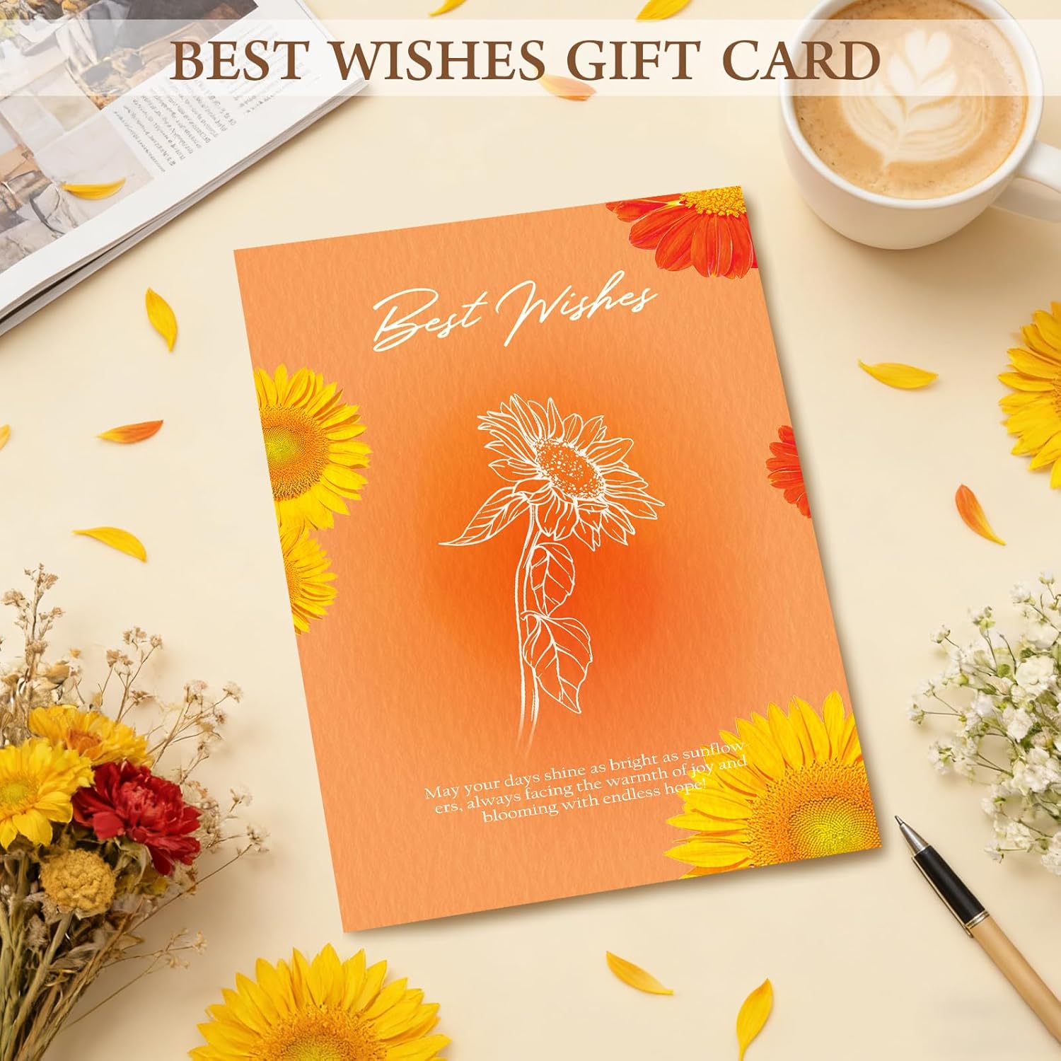 Sunflower Birthday Gifts for Women, Care Package for Women, Birthday Box for Woman, Hug in A Box, Get Well Basket, Birthday Gift Set, Self Care Gift Basket for Mom Her Friend Sister Wife - Image 9