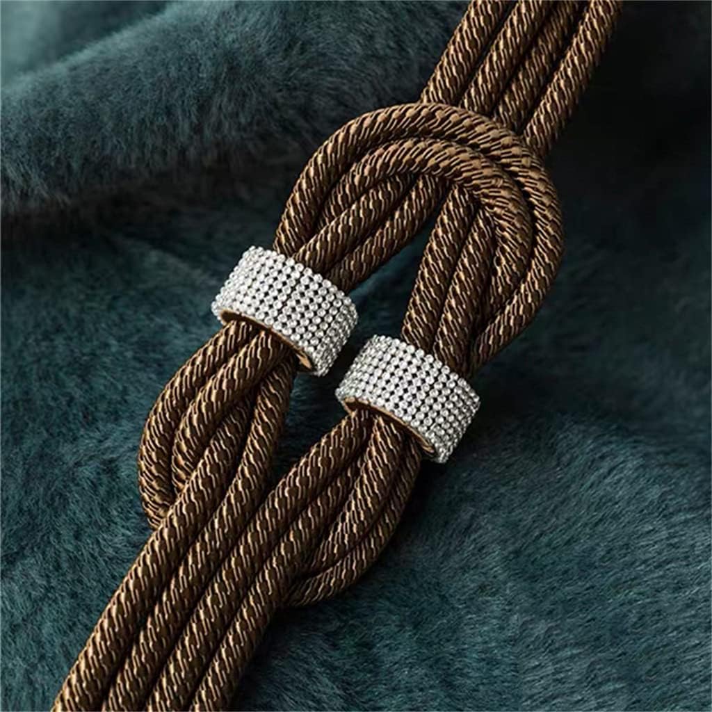 Curtain Straps Wishful Knotting Decoration Bedroom Living Room Soft Decorative(Gray)