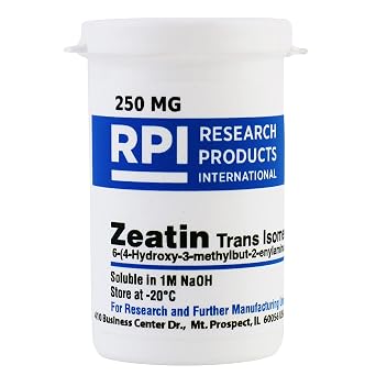 Zeatin, Trans Isomer [6-4-Hydroxy-3-methylbut-2-enylamino purine], 250 Milligrams