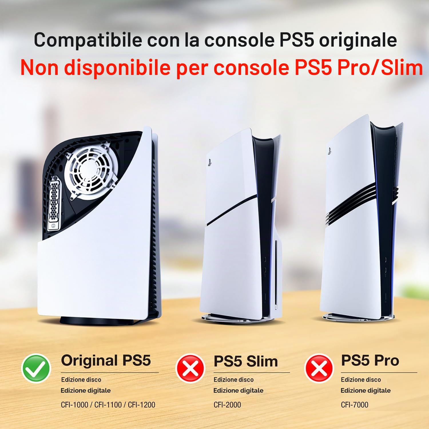 GRAUGEAR Set di filtri antipolvere di alta qualità per PS5, PS5 Slim e Pro Include coperture in silicone e spazzole per la pulizia per una maggiore durata e prestazioni migliori. (con copertura per
