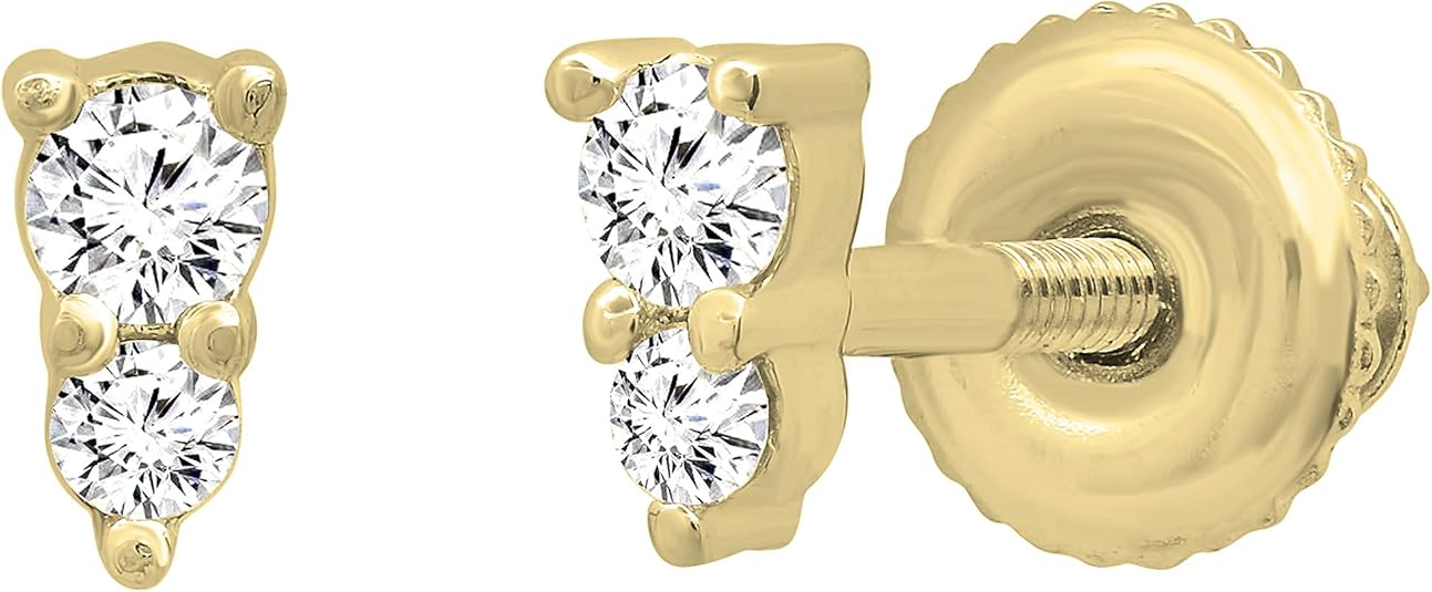 Two-Stone Diamond Studs