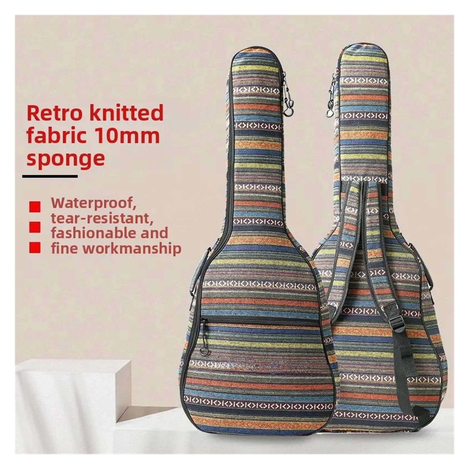 Custodia for chitarra in tela da 4 pollici, custodia for folk in cotone extra 40 Per Chitarra