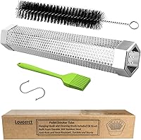 Vista 1 de Tubo de humo para ahumador de pellets de 12 pulgadas – 5 horas de humo abundante – Ahumado en caliente/frío – para cualquier parrilla y ahumador