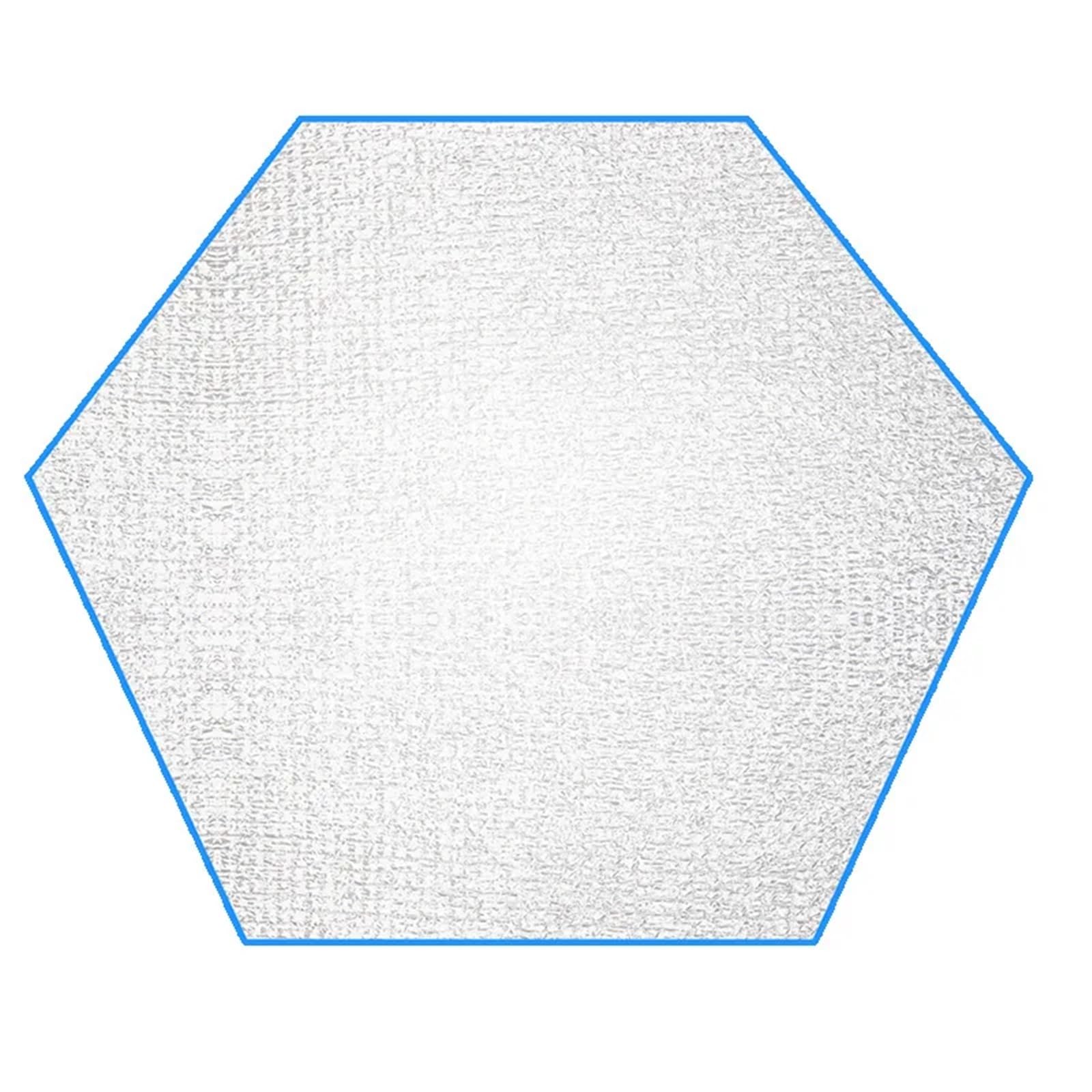 Esterilla de Aluminio para Tienda de campaña, Estera de Aluminio for Acampar: Aislamiento Grueso Hexagonal Doble Cara, Varios tamaños
