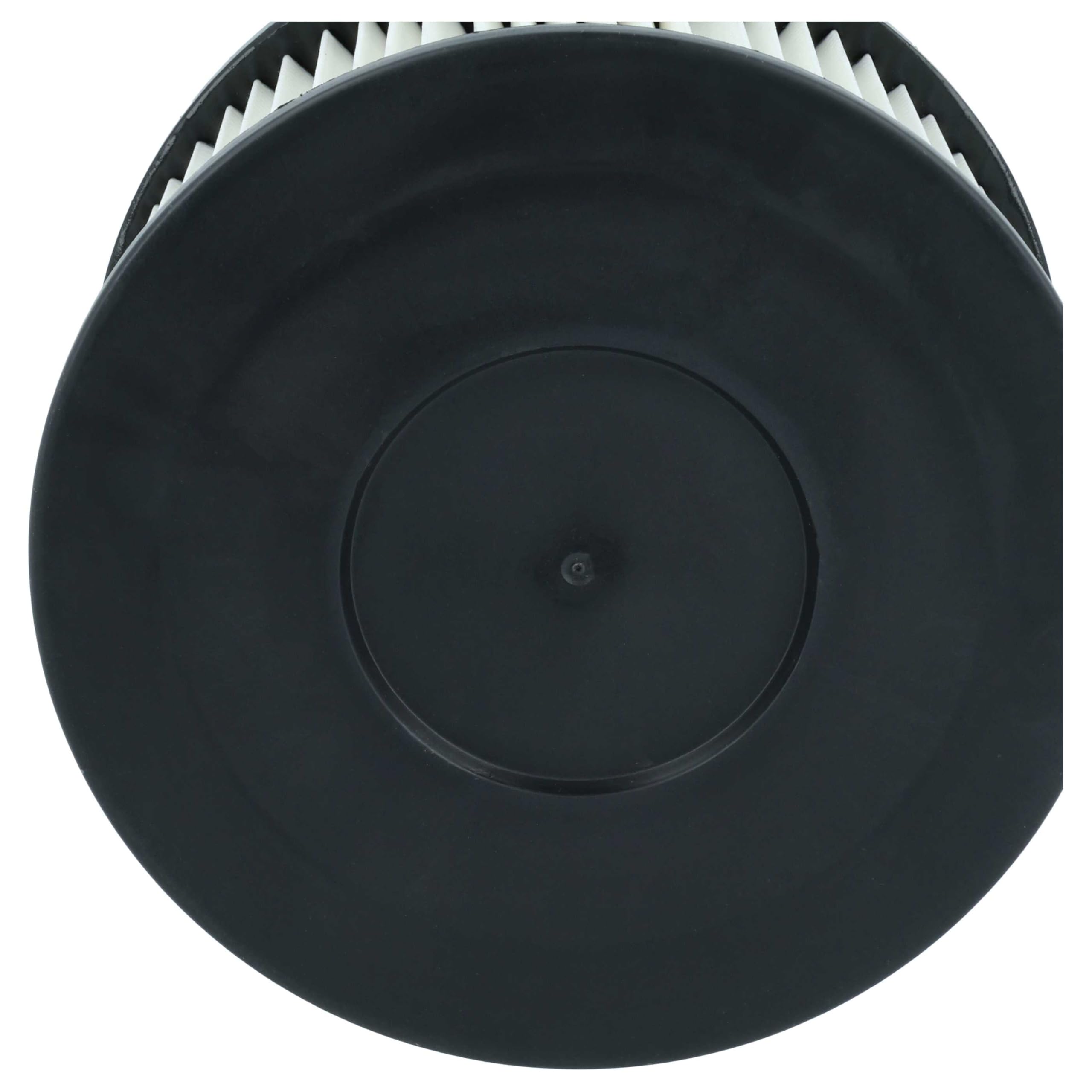 vhbw 6x filtro a pieghe piatte compatibile con Germania 20l (175100109) aspiracenere - nero/bianco, lavabile