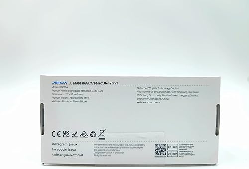 Miniatura 8 de JSAUX Soporte para la base oficial de la cubierta de vapor y la cubierta de vapor con funda, soporte antideslizante para la cubierta de vapor de la