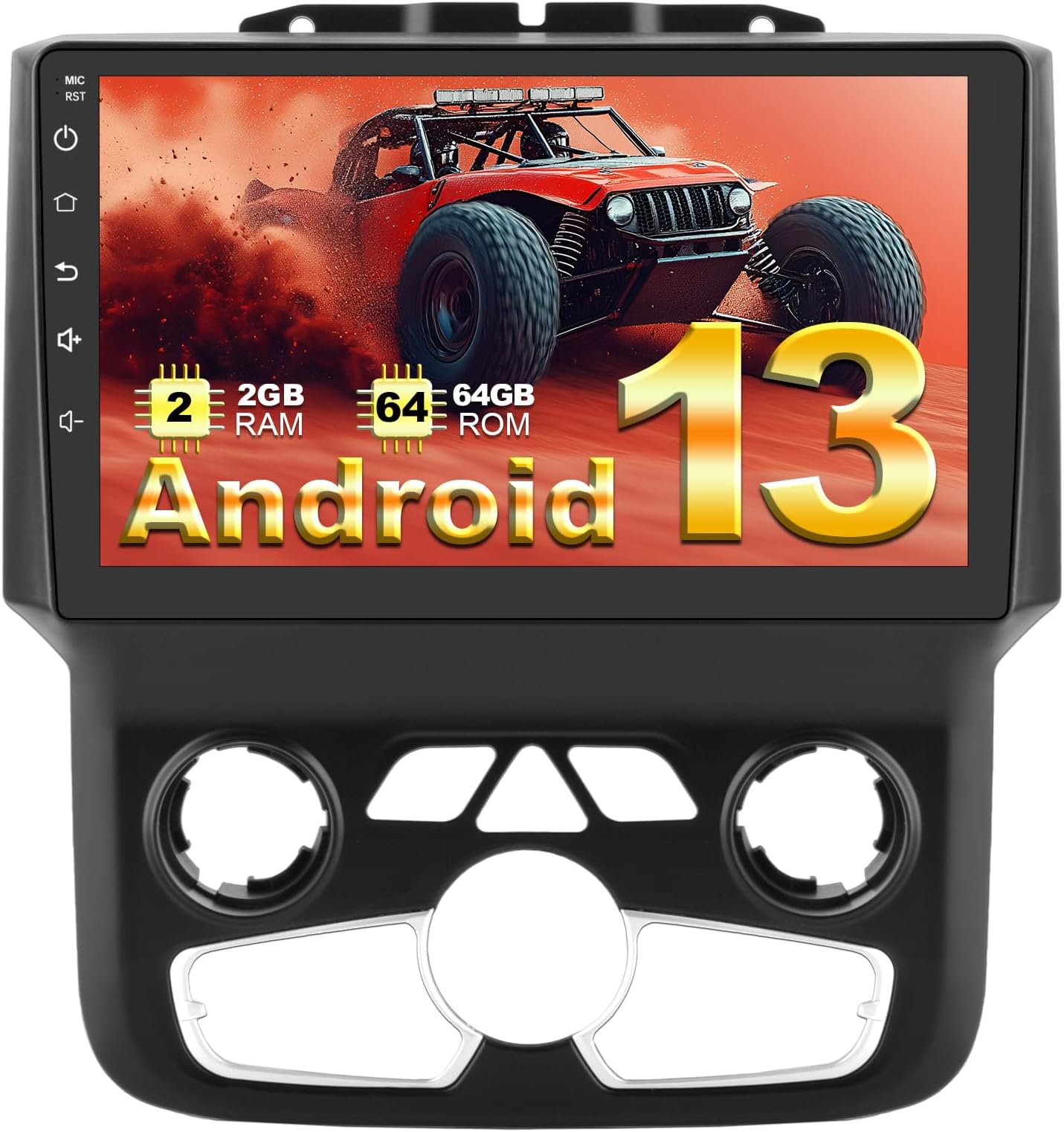 Android 14 GPS Navigation Stereo voor Dodge Ram 1500 2500