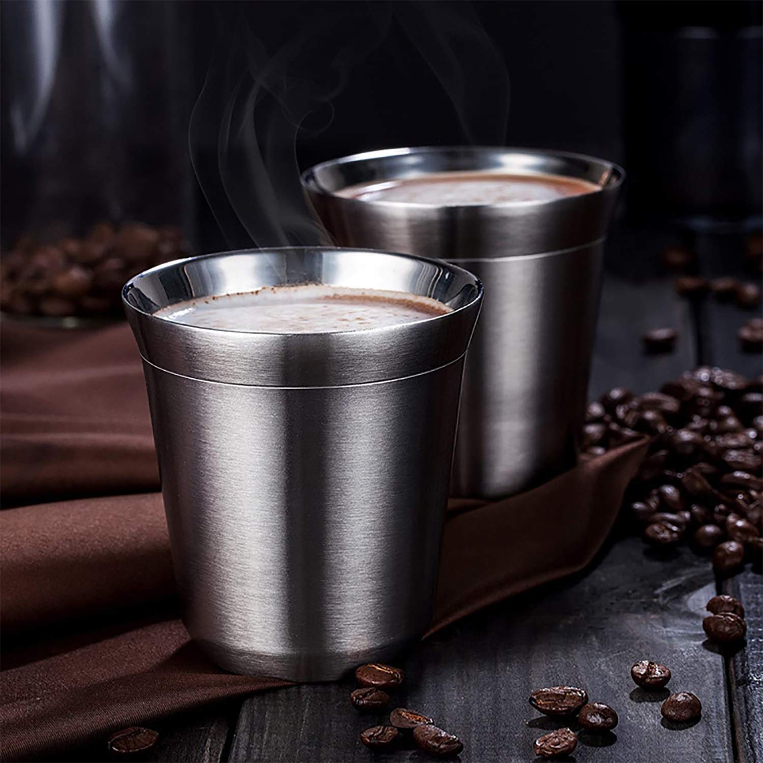 Set di tazze da caffè con isolamento in acciaio inossidabile 3