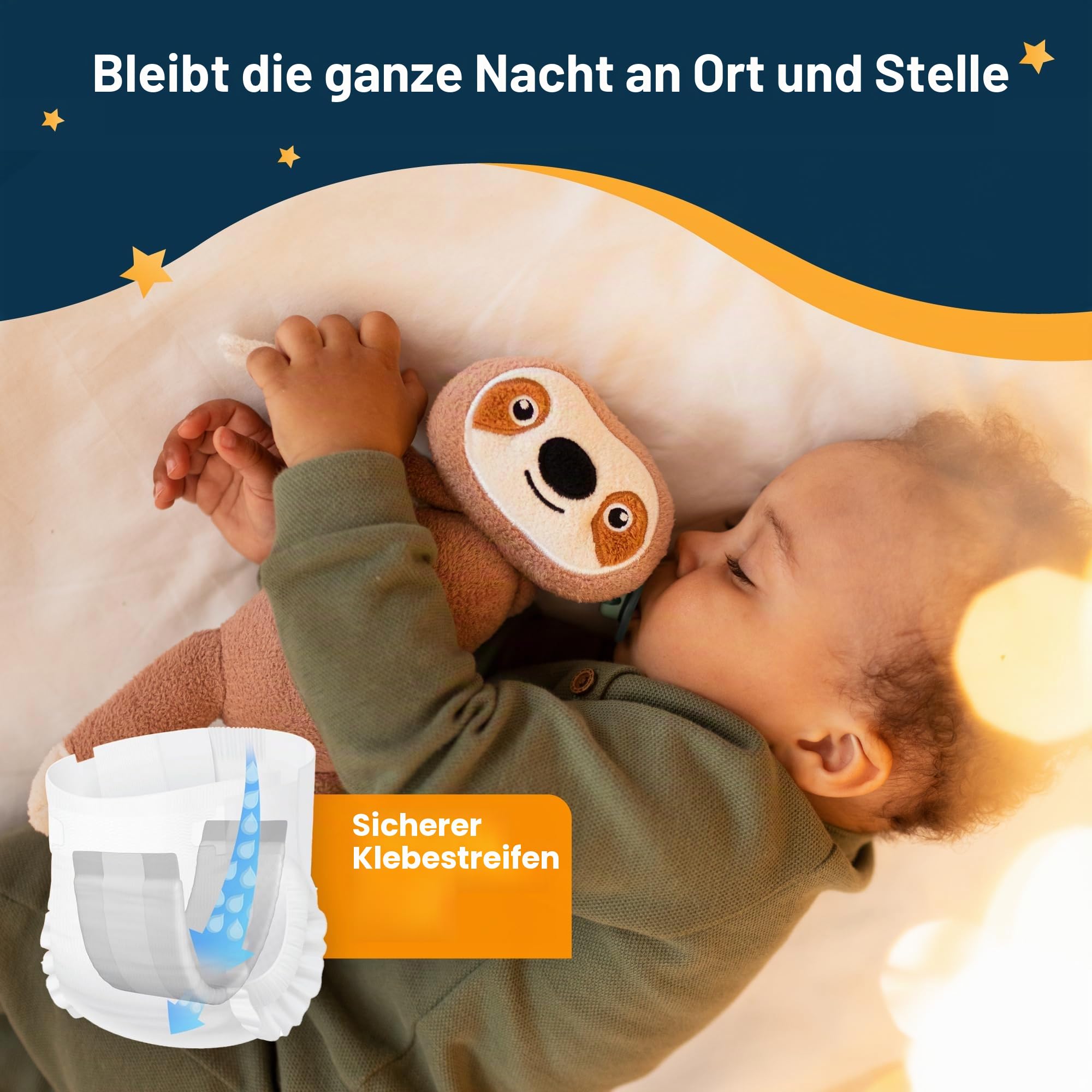 Dimples Booster Pads, Baby-Windeldoppelter mit Kleber – steigert die Saugfähigkeit von Windeln – kein Auslaufen mehr 30 Stück (mit Kleber für sicheren Sitz)