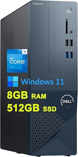 Dell Inspiron 3020S - Computadora de escritorio para pequeñas empresas 13 generación Intel 10-core i5-13400 procesador (Beats i7-11700) 8 GB RAM 512