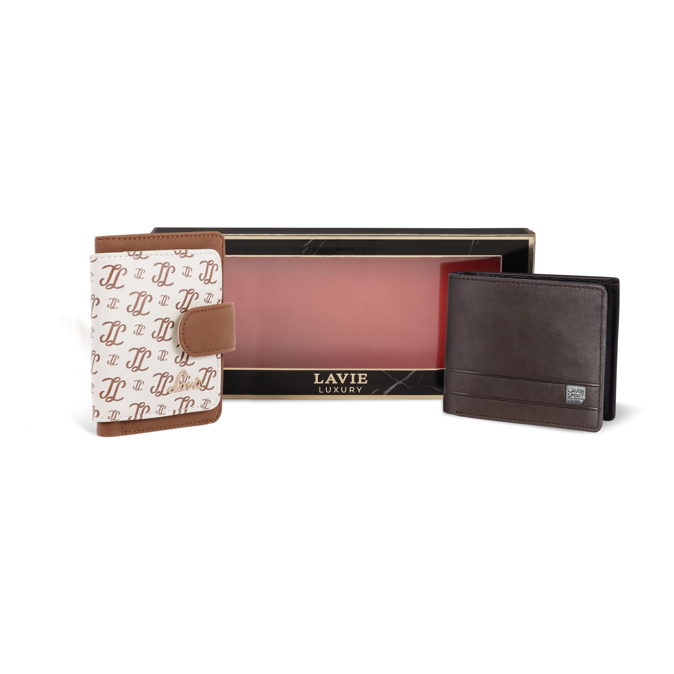 Revelation Gift Box| His & Her Wallets| Ideal Festive Gift for Couples |Gift Set for Men & Women | Handcrafted Accessories (Pack of 2)-image-40