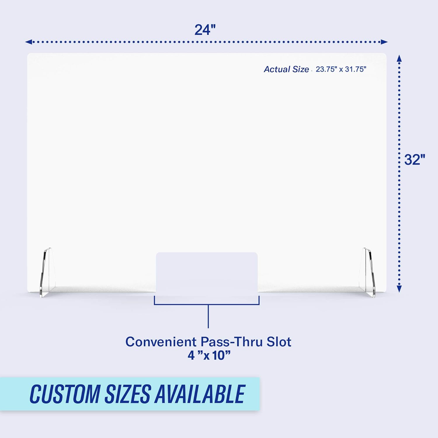 Blасk Frіdау - 70% оƒƒ Protective Sneeze Guard for Counter and Desk - Freestanding Clear Acrylic Shield for Business and Customer Safety, Portable Plexiglass Barrier, Food Screen, Pass Through Transaction Window (24x32) Nеw Arrіvаlѕ Protective Sneeze Guard for Counter and Desk - Freestanding Clear Acrylic Shield for Business and Customer Safety, Portable Plexiglass Barrier, Food Screen, Pass Through Transaction Window (24x32)