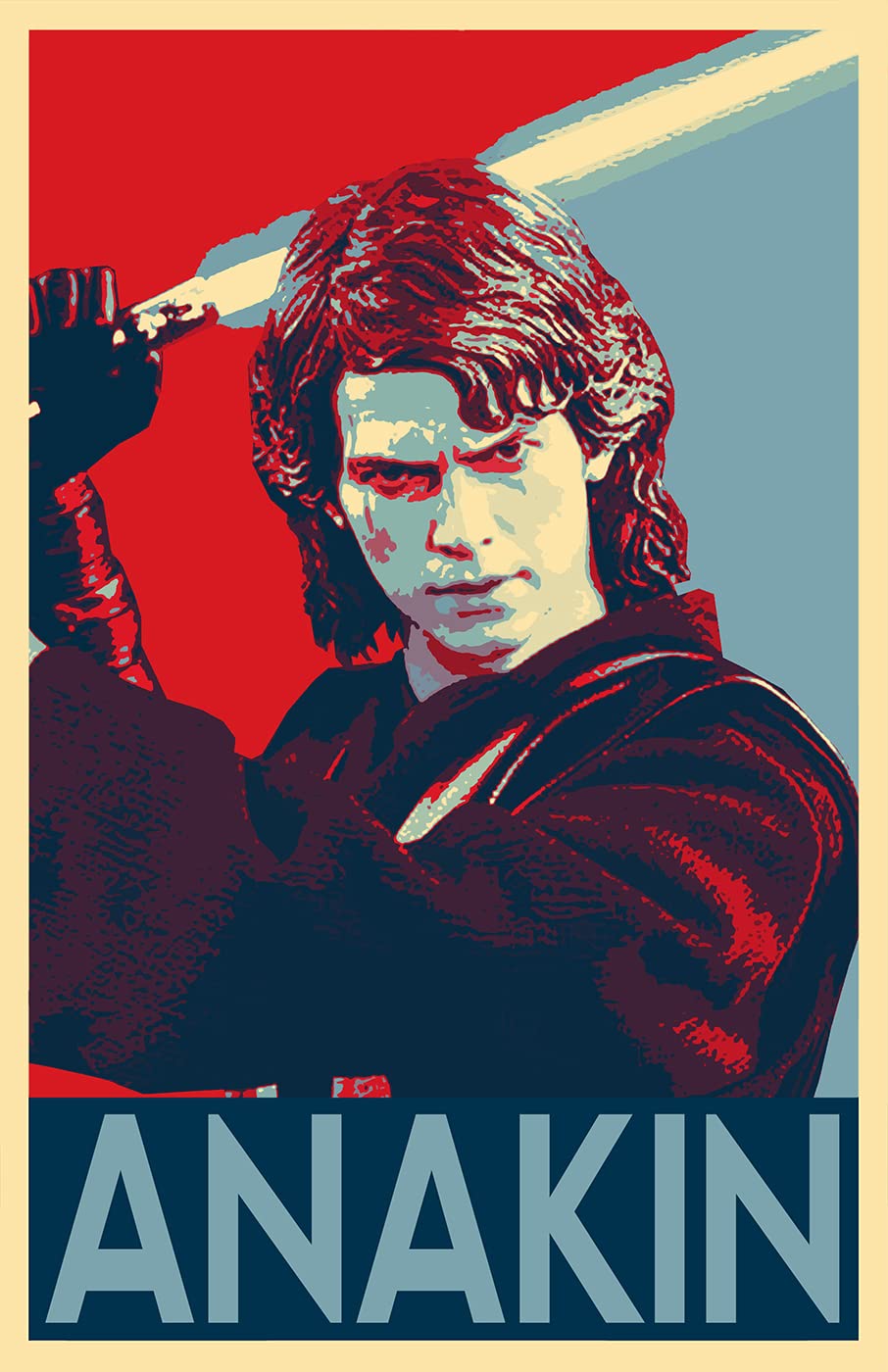 Amazon.com: Anakin Skywalker Pop Art Illustration #4 - Clone Wars Pop ...
