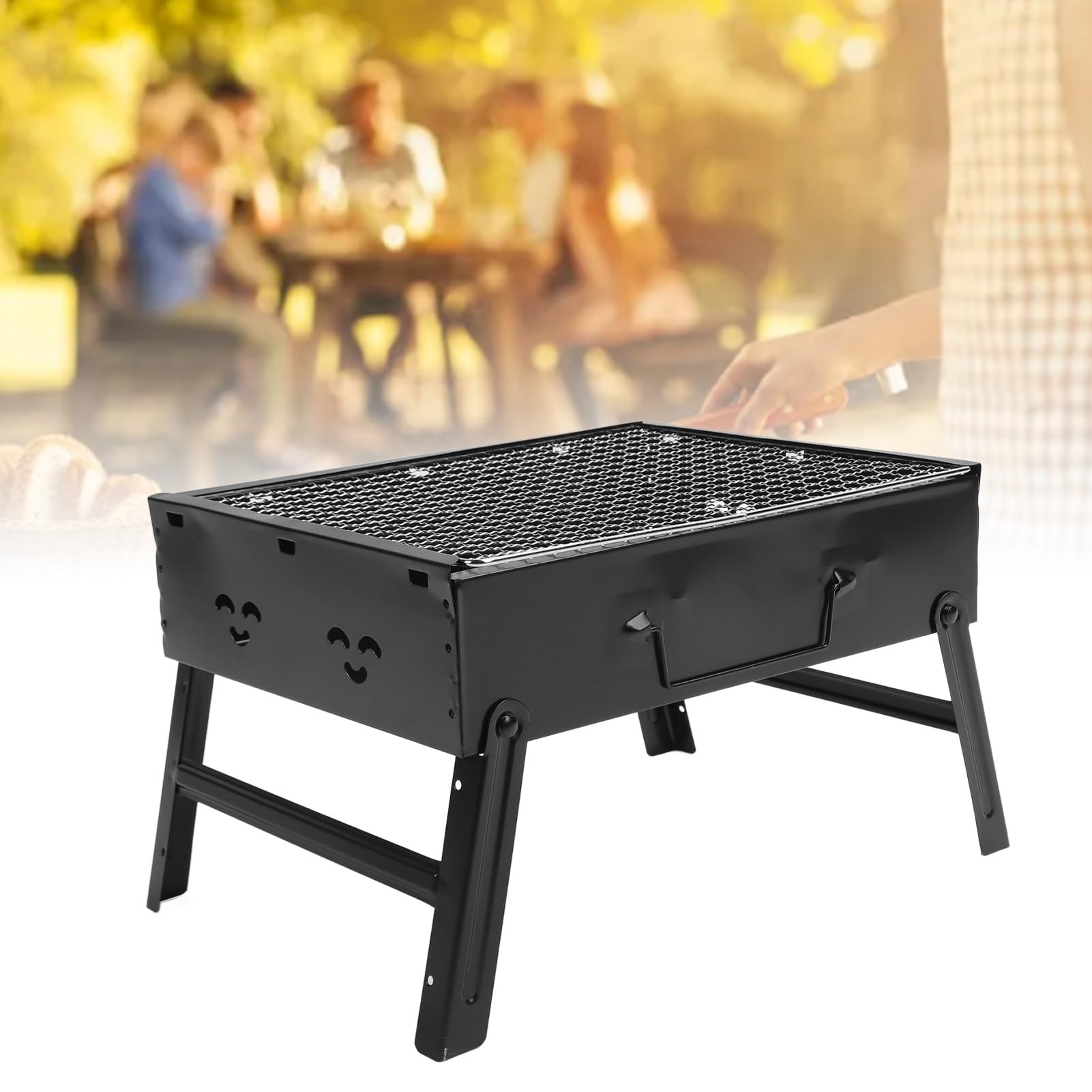 Amazon.com: Barbecue Grill,Stainless Steel Folding Portable BBQ  display picture 1