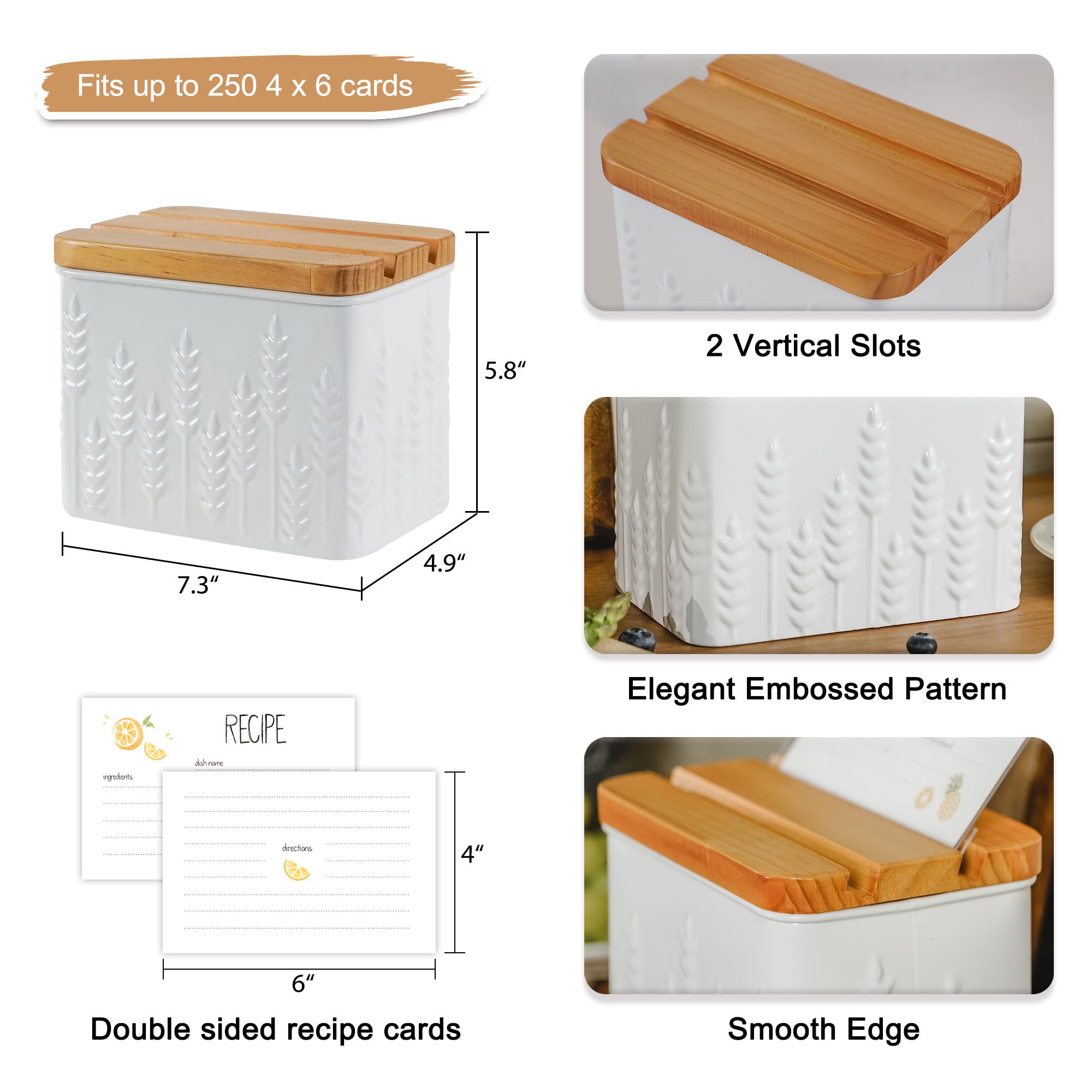 Wheat Recipe Box - Organize Your Recipes! -6