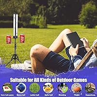 Vista 7 de Hestiasko Cornhole Scoreboard 2 Sets, Metal Magnetic Cornhole Score Keeper with Drink Holder, Easy to Assemble, Score Tracking, Perfect Score