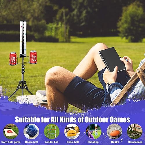 Miniatura 7 de Hestiasko Cornhole Scoreboard 2 Sets, Metal Magnetic Cornhole Score Keeper with Drink Holder, Easy to Assemble, Score Tracking, Perfect Score