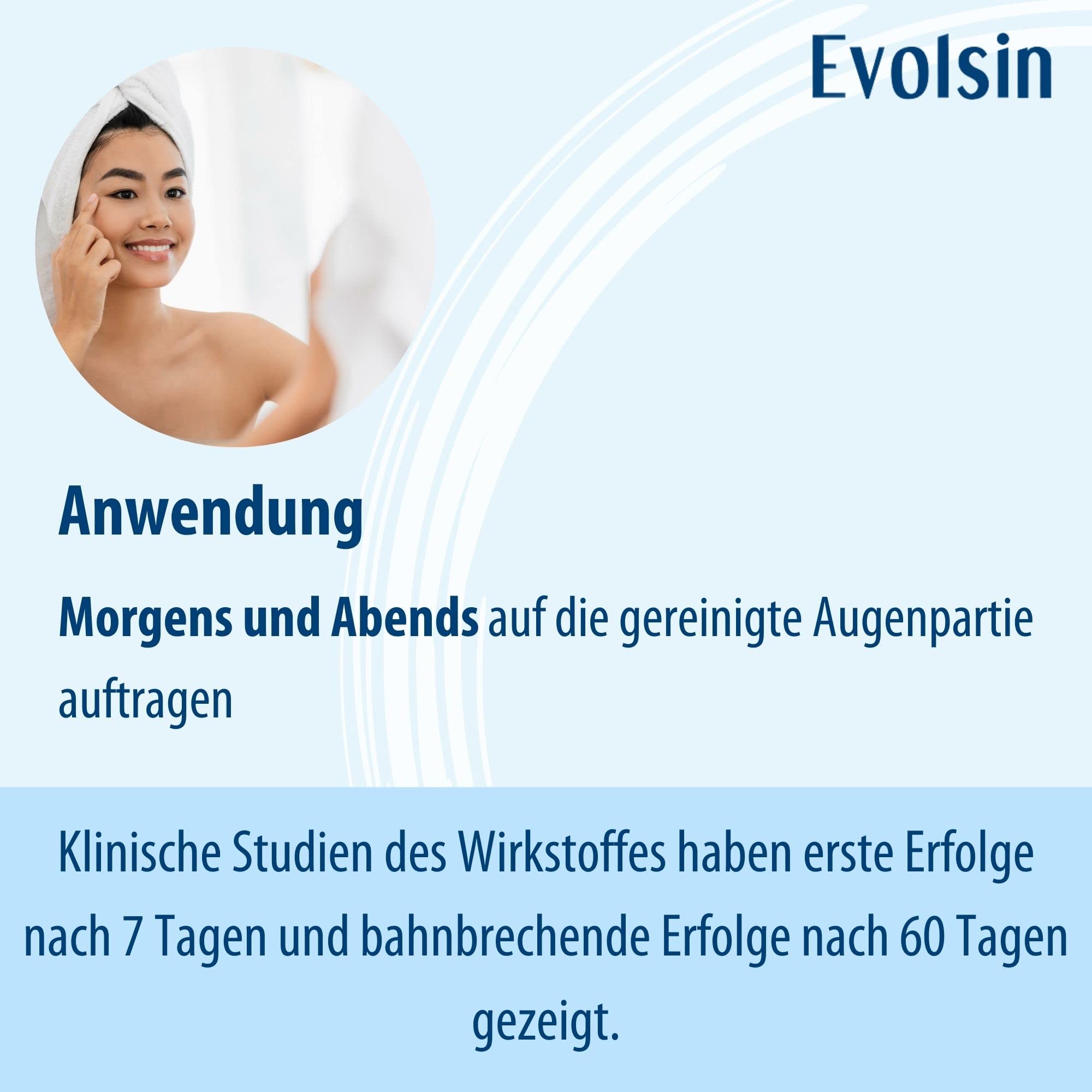 Evolsin Augenserum | Tränensäcke und Augenringe entfernen | Effektive Linderung von Schwellungen, Falten und müden Augen | Natürliche Anti-Aging Wirkstoffe