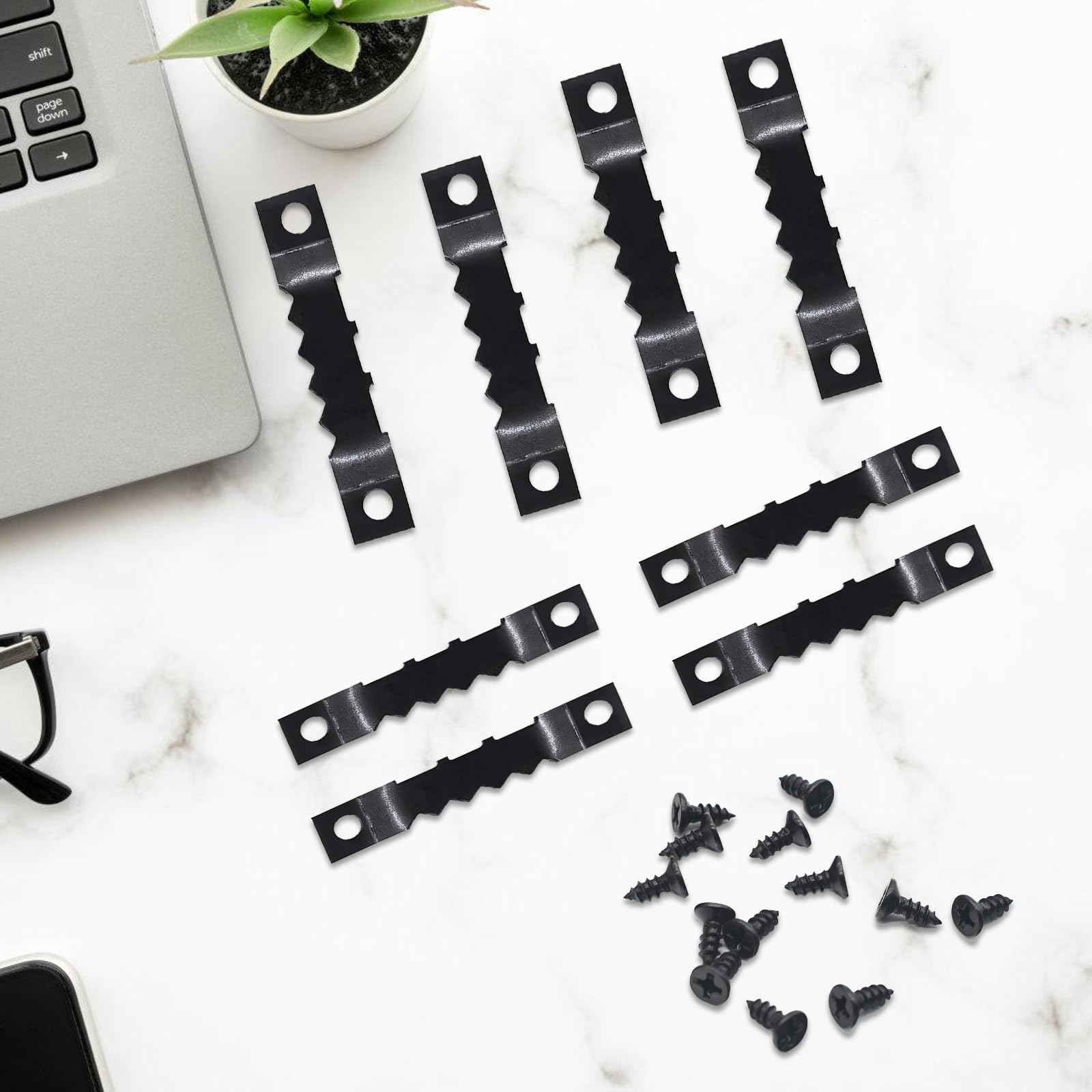 60 Attache Crochets De Fixation Pour Cadre Encadrement De Miroir Tableau, Toile