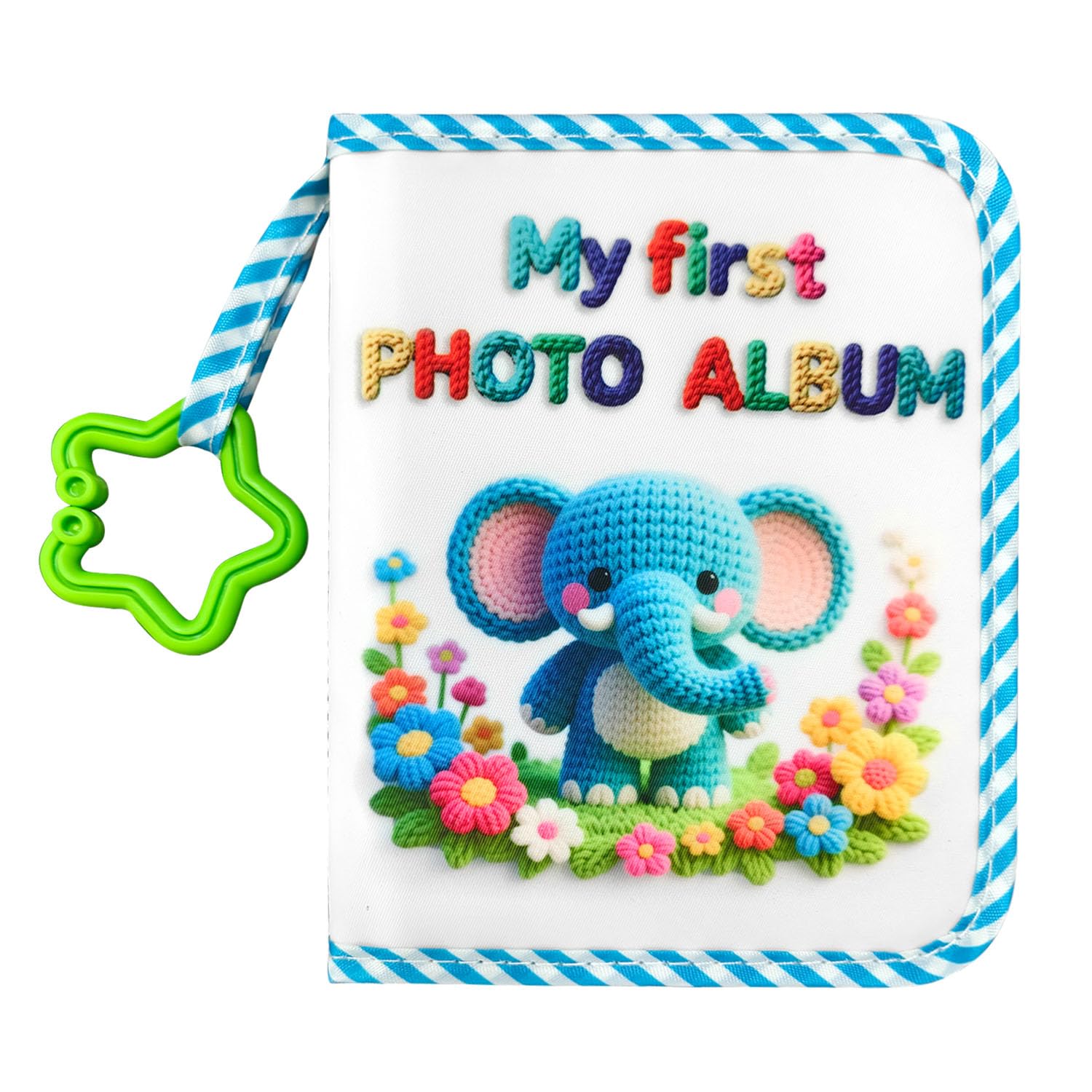 My First Family Album Book, Elephant Baby Photo Album Holds 17 4x6 Photos  Family Memory Book For Baby Shower Soft Cloth Photo Book Baby Memory Books 