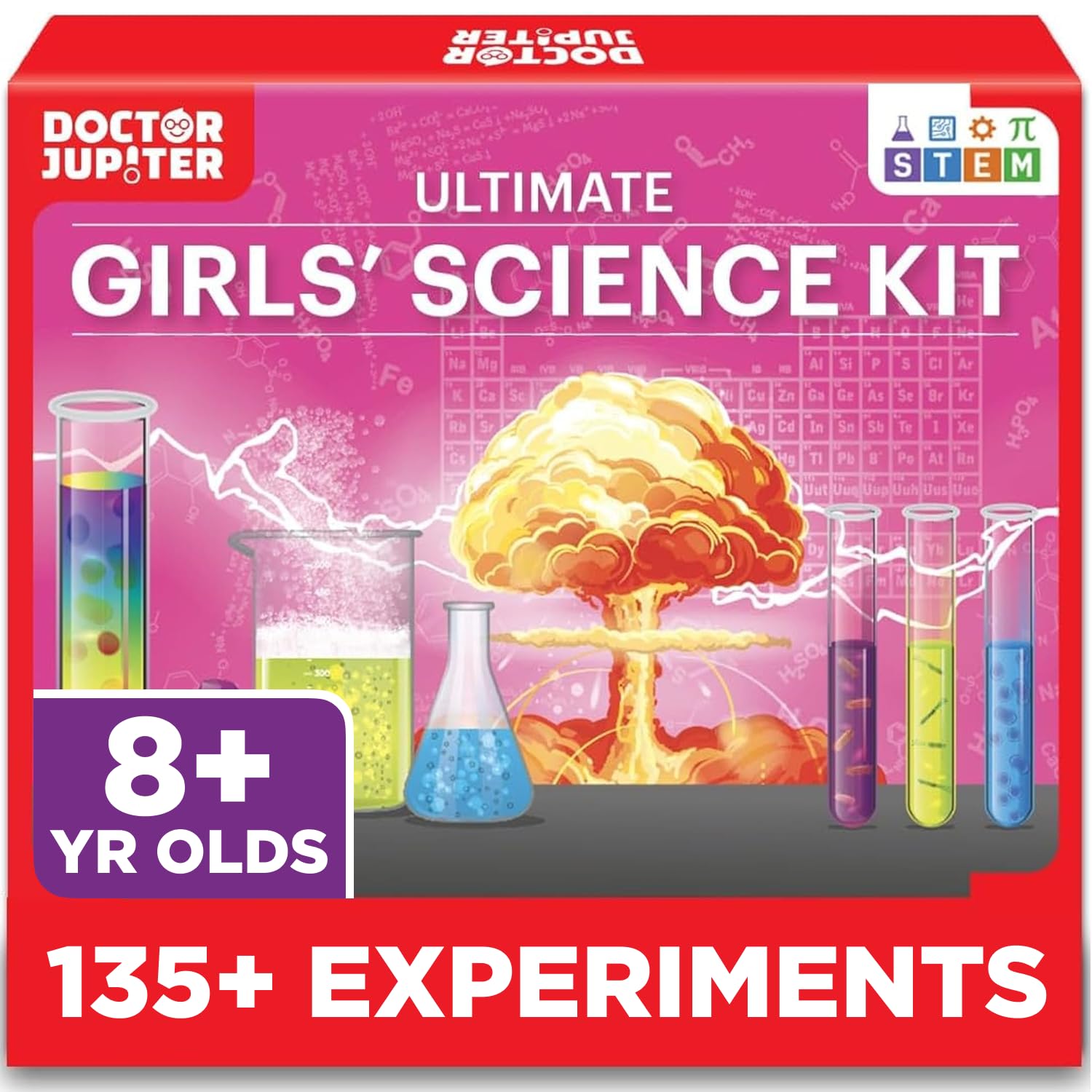 – Toy Science Kit for Girls Age 7-8-9-10-11-12-13-14 | Birthday Gifts for 7+ Year Old Kids | Learning & Education toys, 135+ Experiments