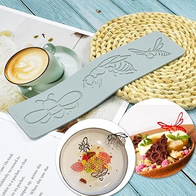 Animal Hollow Leaf Candy Mold, Chocolate Candy 3D Hollow Bee/Bird/Snail/Cow Silicone Mold, Sugar Craft Cake Decoration, Cupcake Top, Polymer Clay (A_10.28x2.48x0.12inch)