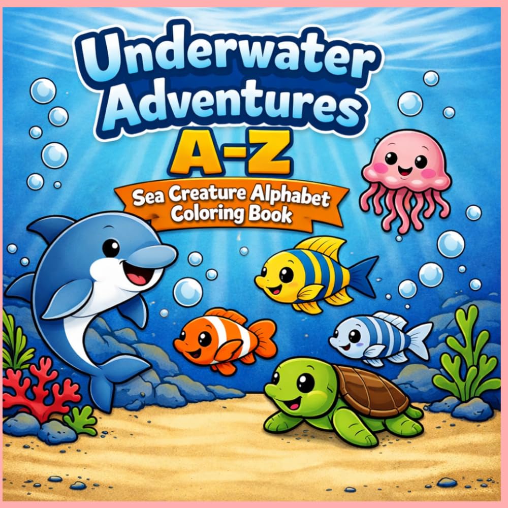 UnderwaterAdventuresA–Z: Sea Creature Alphabet Coloring Book