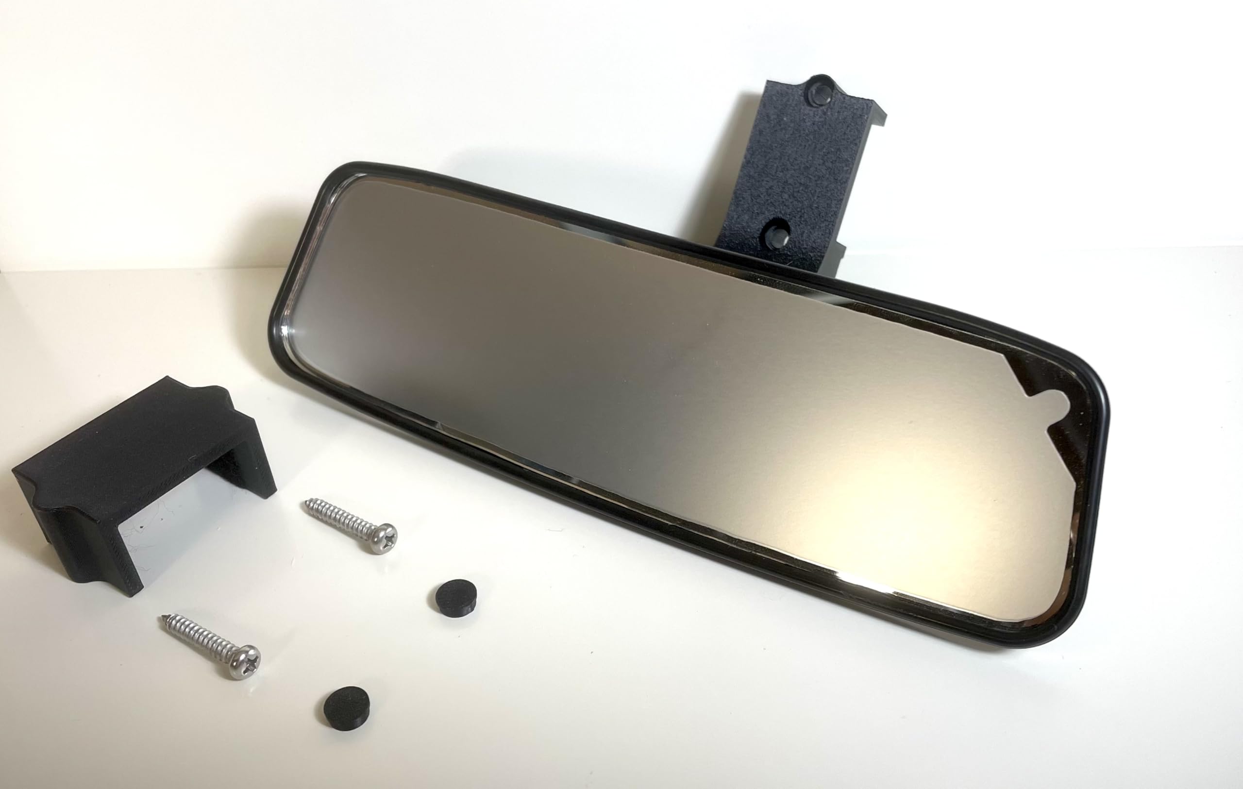 Specchietto Retrovisore Interno per Citroen Ami, Fiat Topolino e Opel Rocks-e – Kit Completo con Supporto 3D e Viti di Fissaggio – Massima Stabilità Antivibrazione – Ampia Visibilità