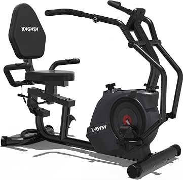 Recumbent Exercise Bike, Stationary Bike for Home with Arm Exercise