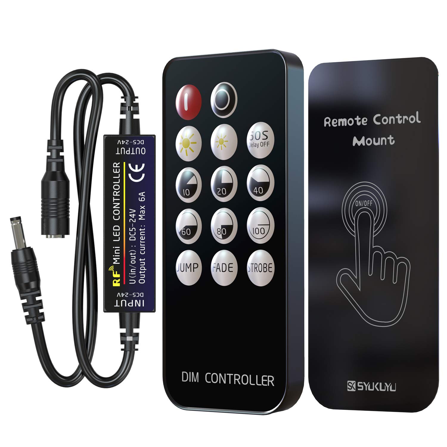 Buy SYUKUYU 5V12V 24V DC RF Mini Remote Controller for Single Color