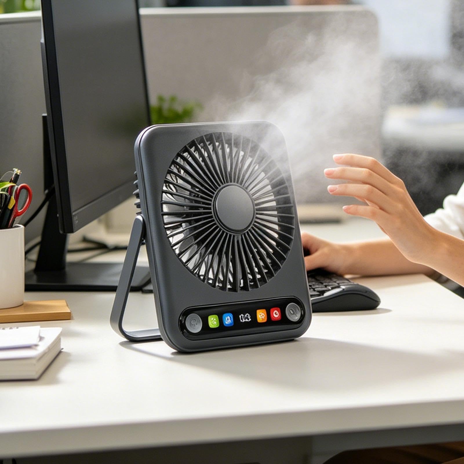 Ventilatore Da Scrivania E Silenzioso Display Digitale 100 Velocità 3000mAh